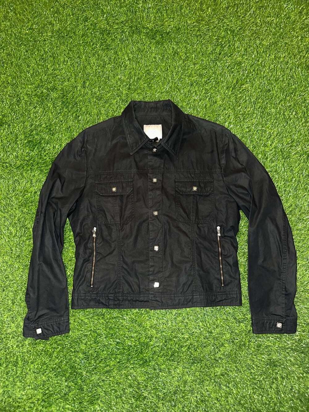 Versace Jeans Couture Jacket Size XL Black Cotton